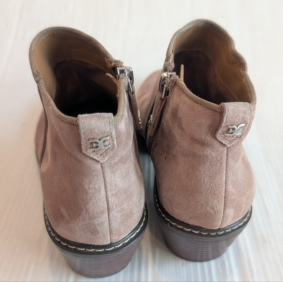 SAM EDELMAN Pryce Women's Tan Suede Leather Ankle Boots Size 7 - Picture 5 of 10
